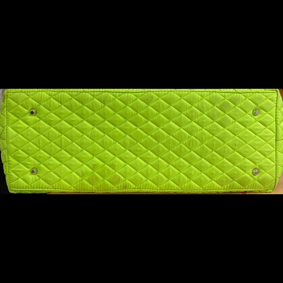 Belvah Quilted Women’s Baby Diaper Bag Neon Green - Picture 16 of 16